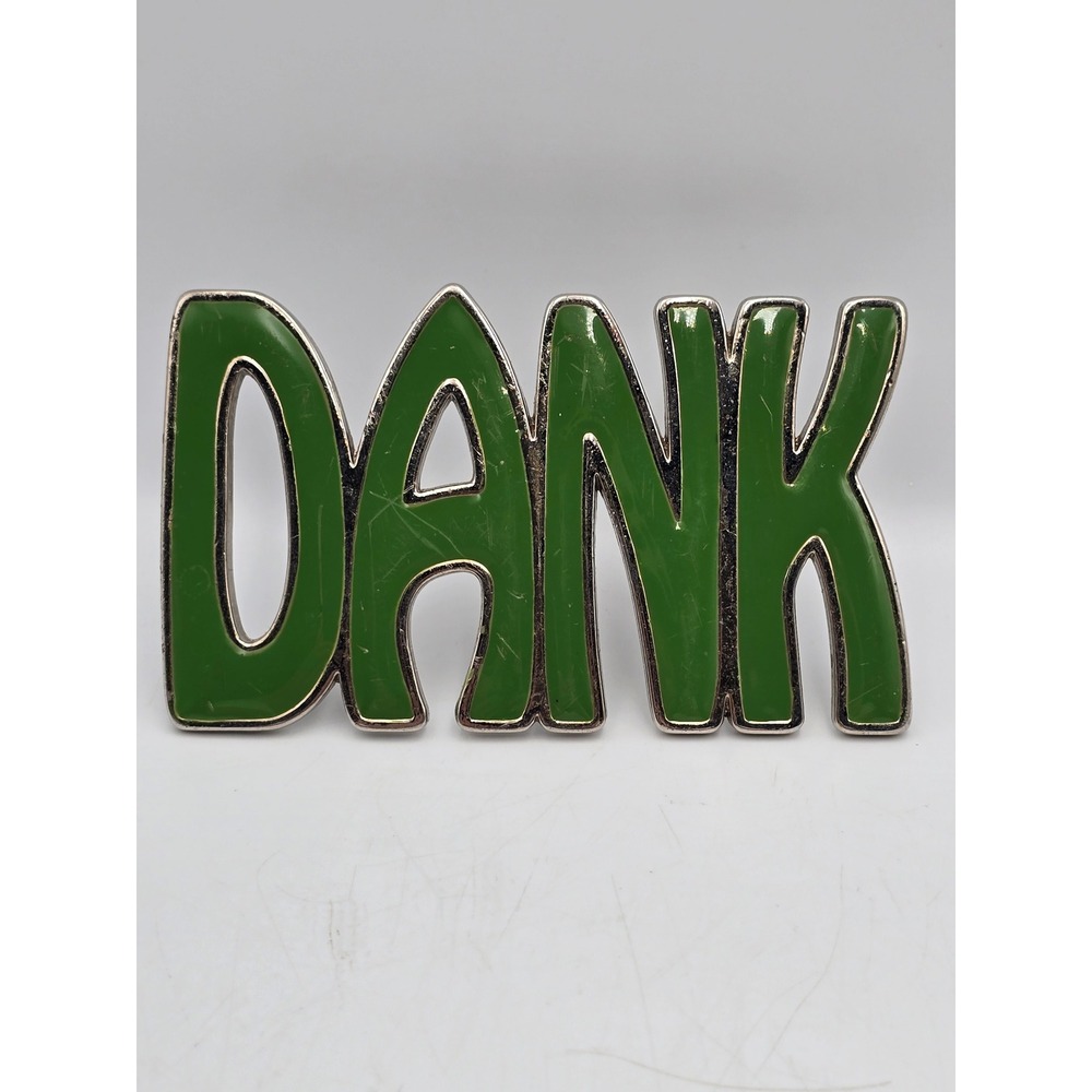 Unbranded Belt Buckle Mens OS Green Good Dank Enamel Novelty Statement Accessory